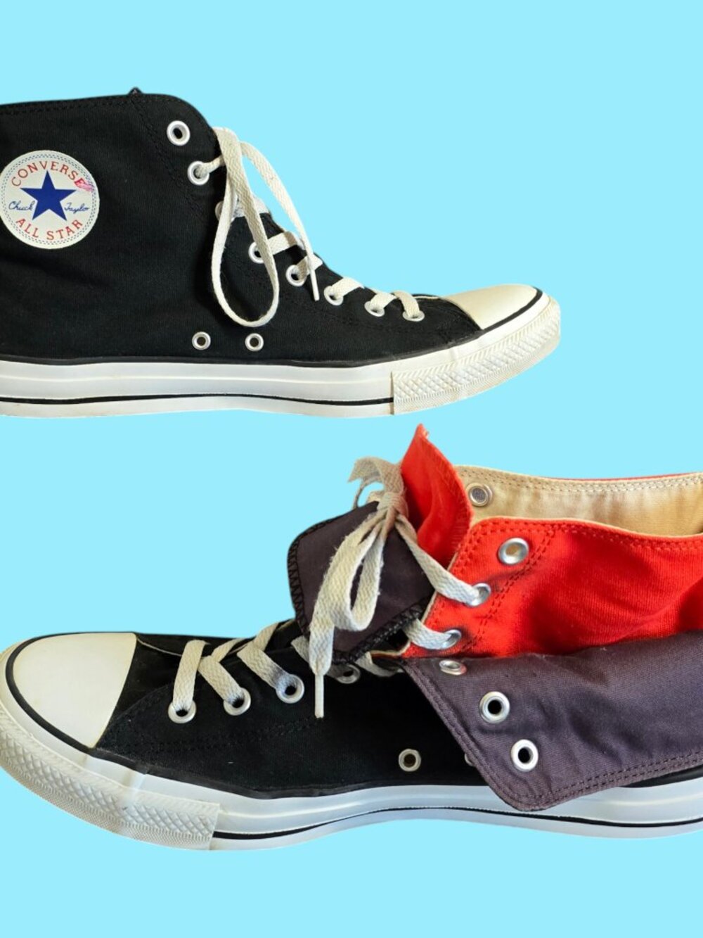 Converse Chuck Taylor All Star Two Fold Hi Top Sneakers 132444F Men 13 ~Women 15